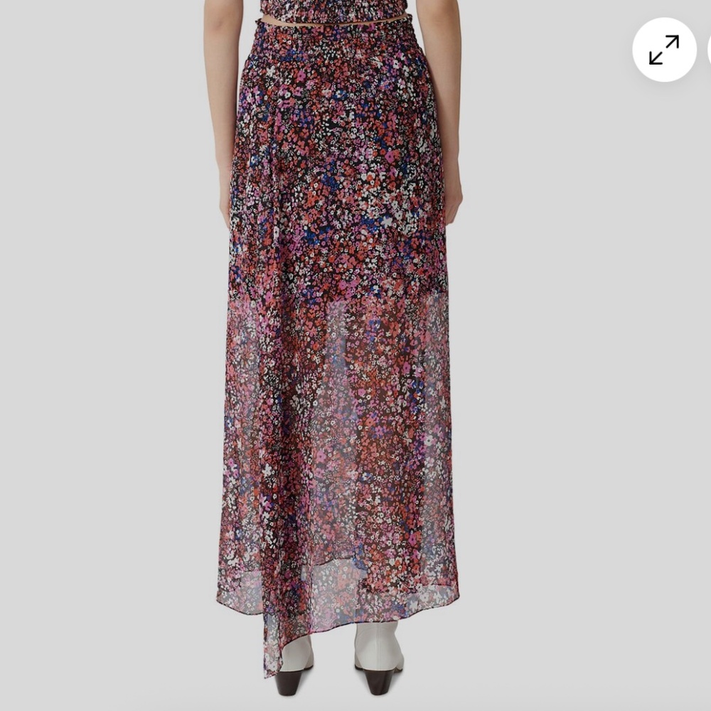 Maje Jehane floral print silk maxi skirt, 36/S GD1123 - Picture 2 of 2